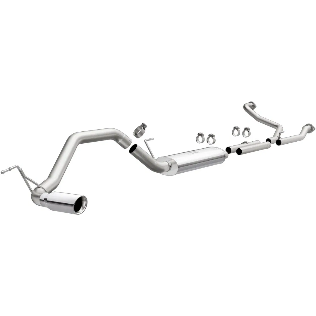 19421 – MAGNAFLOW Exhaust System Kit, Stainless Steel With Muffler 3 Inch Pipe Diameter Dual Exhaust With Single Exit...